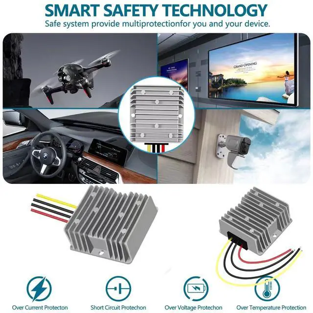 Alt view image 7 of 7 - 240W 10A 36v to 24v Step Down Converter 48v to 24v Buck Converter DC Converter Voltage Regulator Suitable for Waterproof modules of car Golf carts