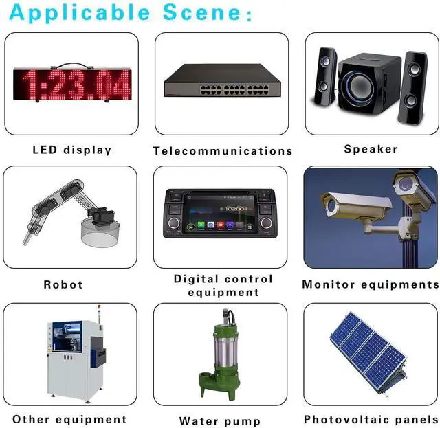 Alt view image 7 of 7 - DC/DC 24V Step Down to 12V Converter Regulator Reducer 20A 240W Automatic Reducer Transformer for Golf Cart Club Car Truck Vehicle Boat Solar System