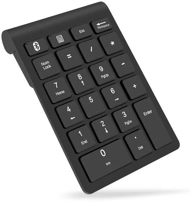 Main image of Bluetooth Number Pad, Wireless 10 Keys USB Number Numeric Keypad for Laptop, 22 Keys Extensions Numpad Keyboard Computer Laptop Accessories (NO Receiver)