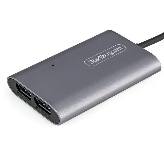Alt view image 5 of 5 - Thunderbolt to Dual DisplayPort Adapter DP 1.4, Dual 4K 60Hz Thunderbolt to DP Converter, 2X Monitor Video Display Adapter, Mac & Windows