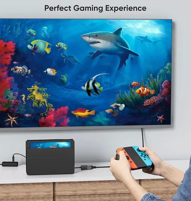 Alt view image 3 of 7 - HDMI to DisplayPort Adapter with USB Power, 4K X 2K@60Hz HDMI Male to DP Female Adapter Compliant with Xbox One/PS4/PS5