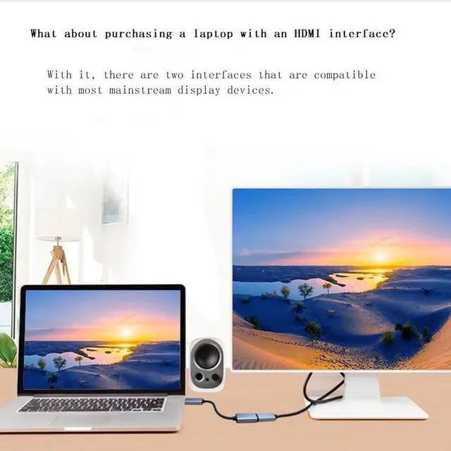 Alt view image 7 of 7 - HDMI to DisplayPort Adapter 4K@60Hz High Speed HDMI Male to DP Female Converter Cable Compatible for PC Graphics Card Laptop Mini NS PS5/4 Xbox One/360