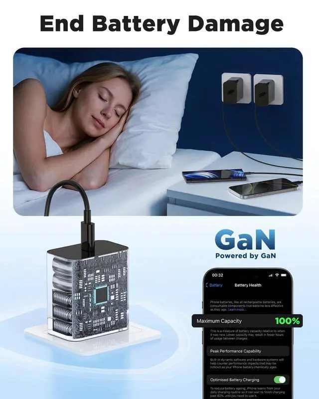 Alt view image 2 of 6 - 3Pack 45W Super Fast Charger Type C 10FT, USB C Android Phone Charger Fast Charging Block with Ertra Long Type-C Charger Cord for Samsung Galaxy S25/S25 Ultra/S25+/S24 Ultra/S24/S24+/S23/S22/S21/S20