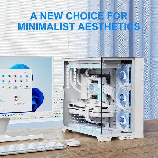 Alt view image 7 of 7 - PSU Cable Extension Kit,Bright White Sleeved PC Cables Extensions,24Pin ATX x1 8Pin EPS x2 8 Pin PCI-E x2,Gold-Plated Pins for GPU Power Supply with Pre-Install Cable Combs,5 Kits