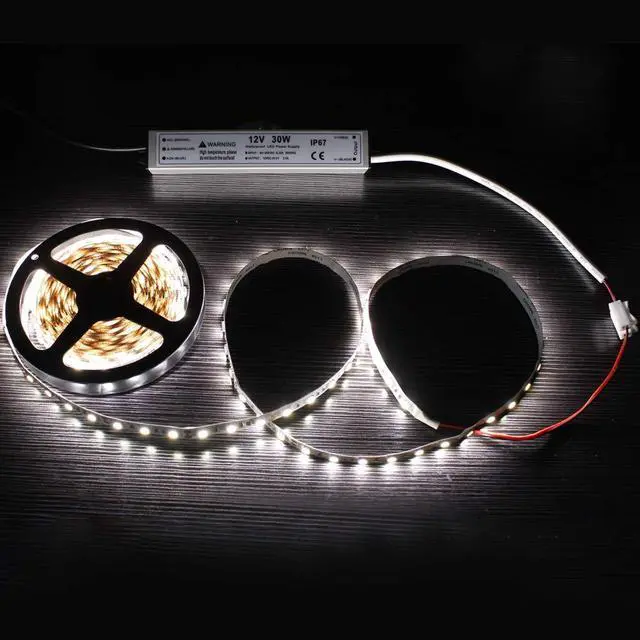 Alt view image 2 of 7 - 30W 12 Volt LED Power Supply, Waterproof IP67 LED Driver, 110V AC to 12V DC Converter, LED Transformer Low Voltage Output with 3-Prong Plug 3.3 Feet Cable for Light Strip, 2.5Amp