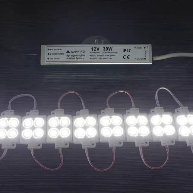 Alt view image 3 of 7 - 30W 12 Volt LED Power Supply, Waterproof IP67 LED Driver, 110V AC to 12V DC Converter, LED Transformer Low Voltage Output with 3-Prong Plug 3.3 Feet Cable for Light Strip, 2.5Amp