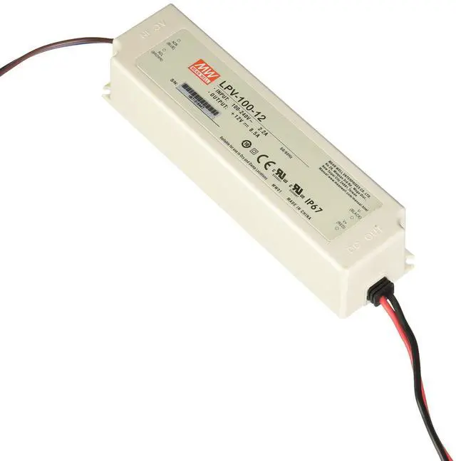 Main image of LPV-100-12 100W Single Output Switching Power Supply with 8.5 Amp Rated Current and 12V DC Voltage