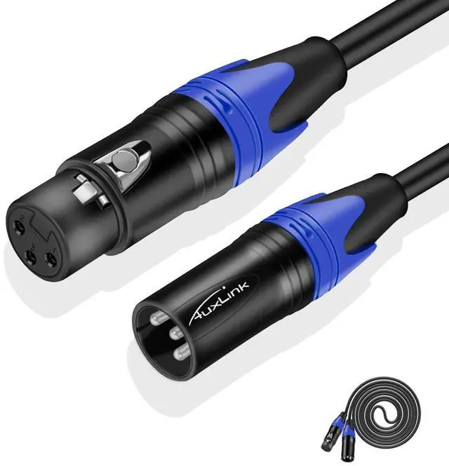 Main image of XLR Cables 150 ft, XLR Microphone Cable Male to Female Balanced XLR Speaker Cable Suitable for Microphones, Speaker Systems, Radio Station, Stage Lighting and More-150 Feet 1 Pack