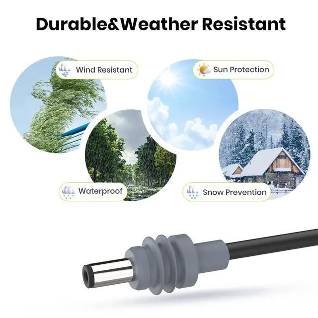 Alt view image 4 of 7 - Starlink Mini O-Ring DC Charging Cable,3M/10FT Starlink Mini Power Cable with Switch (CB8)