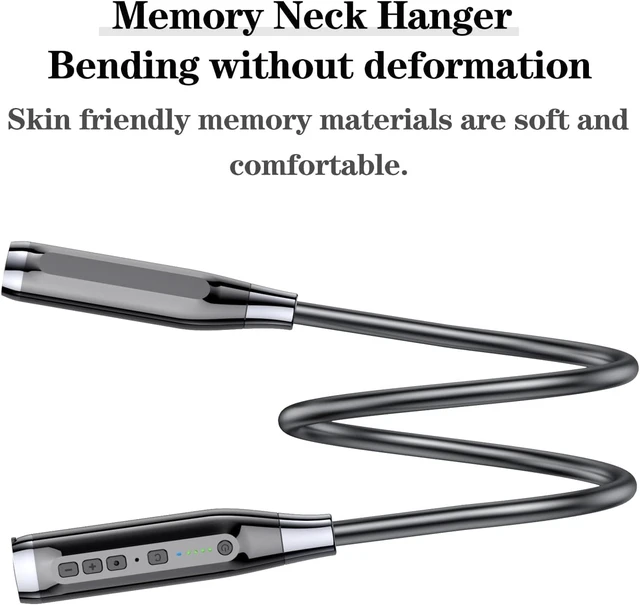 Alt view image 4 of 7 - Neckband Bluetooth Headphones6.0 Bluetooth 120 Hours PlaytimeIPX7 Sports Waterproof Earbuds with Microphone Noise Cancelling with TF Card Slot HiFi Stereo (Black)