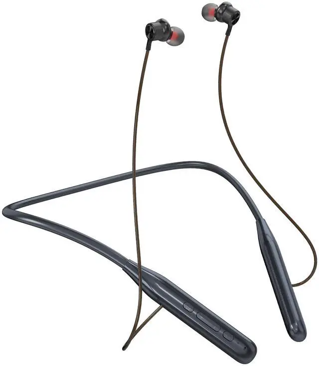 Main image of Bluetooth Neckband Earbuds, in-Ear Wireless Around Neck Headphones with Microphone, 6EQ Modes, 35 Hours Long Playtime, Magnetic Design for Music, Sports-Black