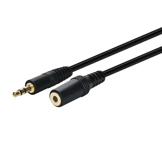 Alt view image 2 of 5 - 3.5mm Stereo Male to Female Extension Audio Cable Cord (100 Feet)