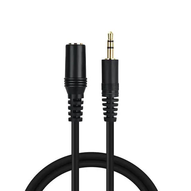Alt view image 3 of 5 - 3.5mm Stereo Male to Female Extension Audio Cable Cord (100 Feet)