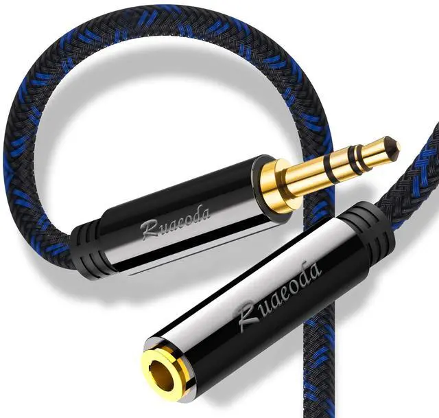 Main image of 100 ft Double Shielded Long Headphone Extension Cable - 3.5mm Male to Female