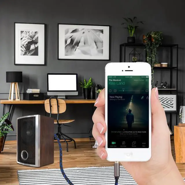 Alt view image 6 of 7 - 100 ft Double Shielded Long Headphone Extension Cable - 3.5mm Male to Female