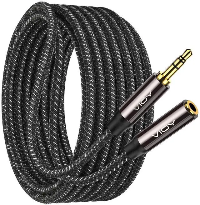 Main image of Headphone Extension Cable 20 FT, 3.5mm Male to Female Braided Aux Cord