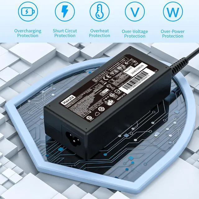 Alt view image 5 of 7 - 65W AC Charger Compatible with HP ProBook 450 G5 G6 G7 G8 G9 G10 ProBook 470 430 G8 440 445 640 650 G2 G3 G4 G5 G6 EliteBook L25298-001 L25298-003 TPN-LA16 19.5V 3.33A Laptop Power Supply Adapter