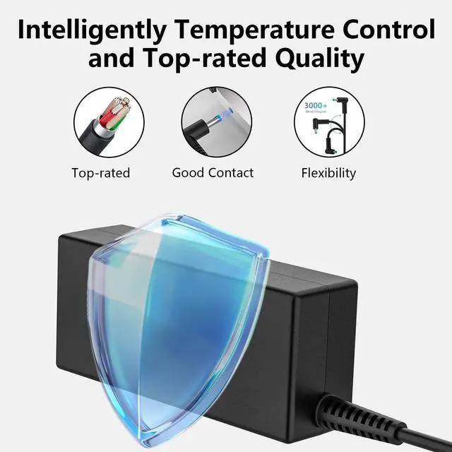 Alt view image 6 of 7 - 65W AC Charger Compatible with HP ProBook 450 G5 G6 G7 G8 G9 G10 ProBook 470 430 G8 440 445 640 650 G2 G3 G4 G5 G6 EliteBook L25298-001 L25298-003 TPN-LA16 19.5V 3.33A Laptop Power Supply Adapter