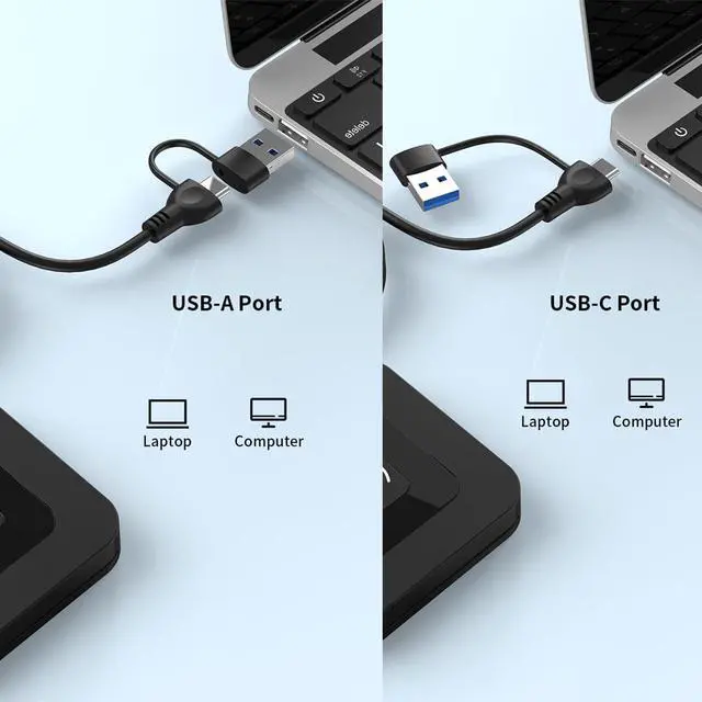 Alt view image 6 of 7 - CAC NFC Smart Card Reader Military, Dual Interface USB DOD Military ID/IC Card Reader with Contactless NFC Tap-to-Read, USB C Adapter Compatible with Windows, Linux, MacOS