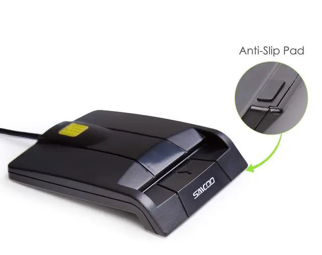 Alt view image 3 of 5 - Type C Smart Card Reader DOD Military USB-C Common Access CAC Card Reader, Compatible with Windows (32/64bit) XP/Vista/ 7/8/10, Mac OS X