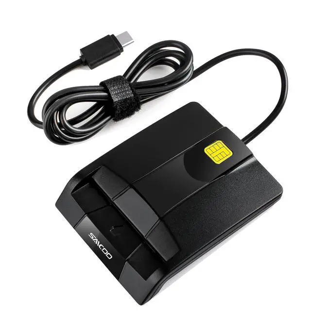 Alt view image 4 of 5 - Type C Smart Card Reader DOD Military USB-C Common Access CAC Card Reader, Compatible with Windows (32/64bit) XP/Vista/ 7/8/10, Mac OS X