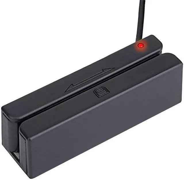 Main image of USB Magnetic Stripe 3-Track POS Credit Card Reader Swiper - Magstripe Swipe Card Reader