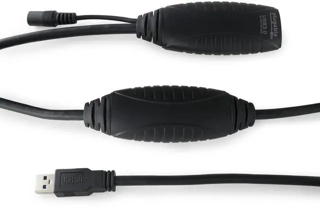 Alt view image 3 of 7 - 10 Meter (32 Foot) USB 3.0 Active Extension Cable with AC Power Adapter, Back-Voltage Protection, and Driverless Technology