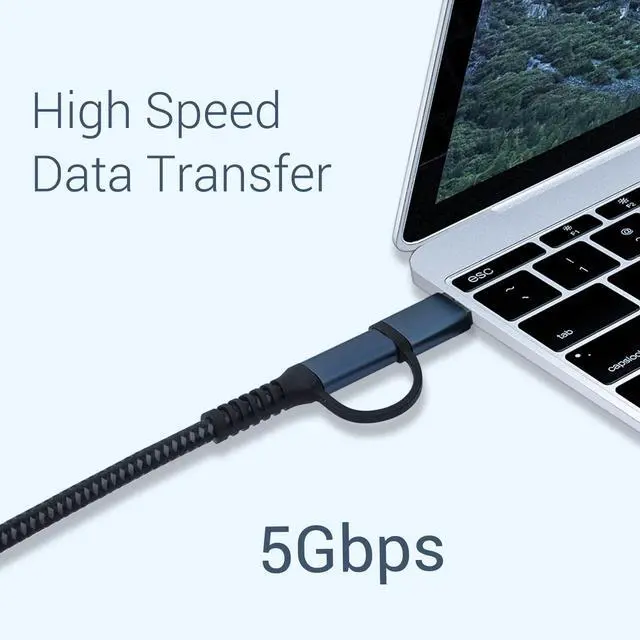 Alt view image 2 of 6 - VR Link Cable 20FT Compatible for Oculus Quest 2, USB 3.2 Type C to C 5Gbps High Speed Data Transfer & Fast Charging Cord Compatible for Virtual Reality Headset and PC Gaming