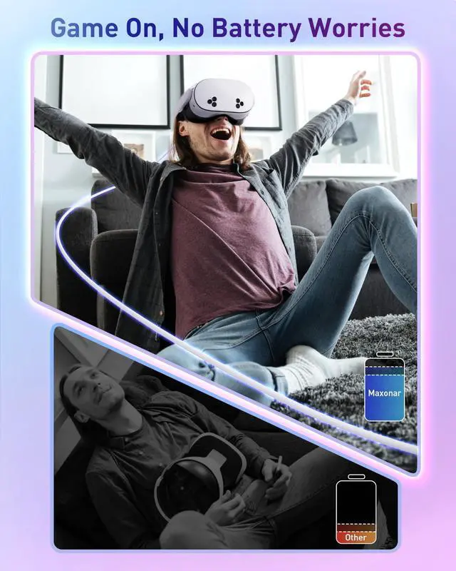 Alt view image 5 of 7 - VR Charging Link Cable 16FT Charge While Playing PC VR, USB 3.0 Stable Data, Built to Replace Meta Link Cable for Quest 3S / Quest 3 / Quest 2 / Pico 4 White