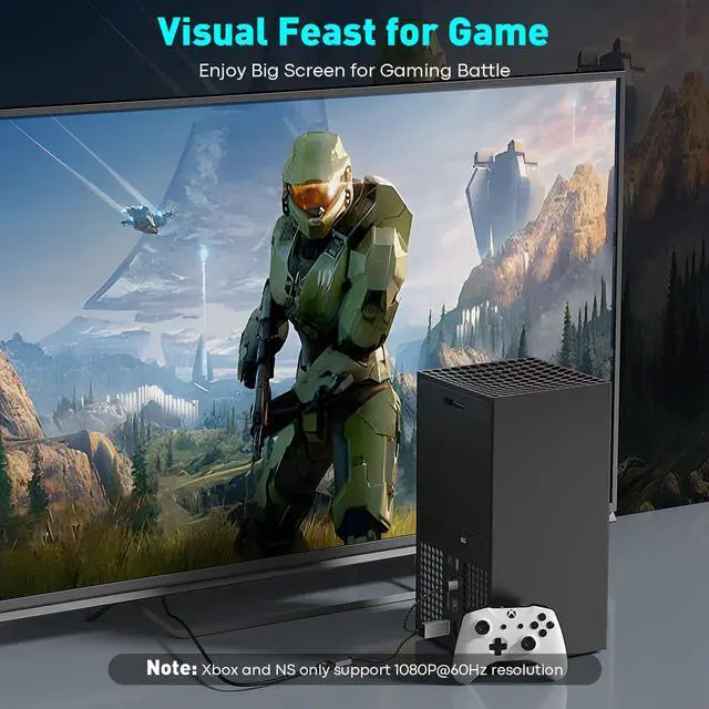 Alt view image 6 of 7 - HDMI to DisplayPort Adapter | 4K@60Hz Active HDMI 2.0 Male to DP 1.2 Female Converter Uni-Directional HDMI Cable Support HDCP 2.2 for PC,AMD,NVIDIA,Dell,HP,Mac,NS,PS5,Xbox One/Series X