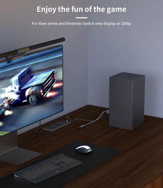 Alt view image 4 of 7 - HDMI to Displayport Adapter, 4K@60Hz Active HDMI Male to DP Female Converter Adapter High Speed HDCP 2.2 Cable for PC,NVIDIA,AMD,NS,PS4/5,Xbox One/Series X (8.66 in)