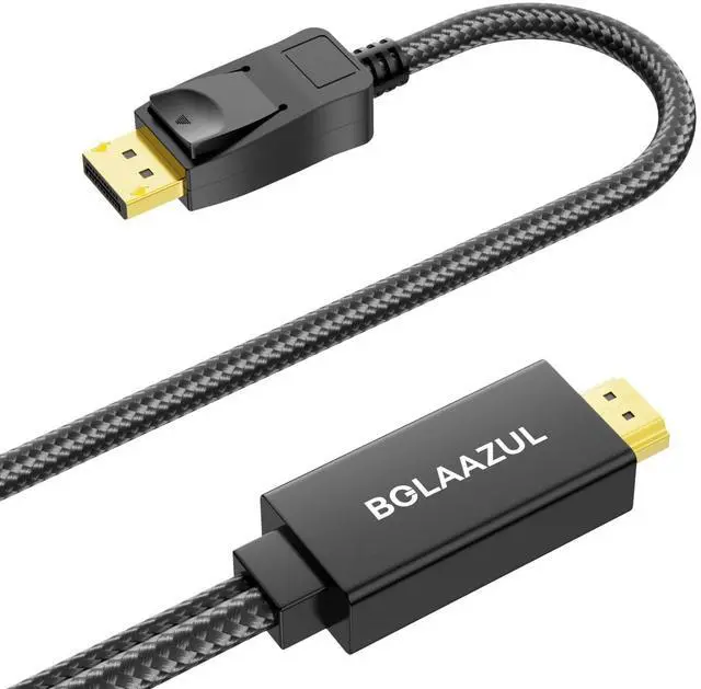 Main image of Active 4K HDMI to Displayport 1.2 Converter Adapter Cable, from HDMI Source to DisplayPort Monitor Cable - Unidirectional M/M - for PS3/PS4/TV/Monitor/Projector