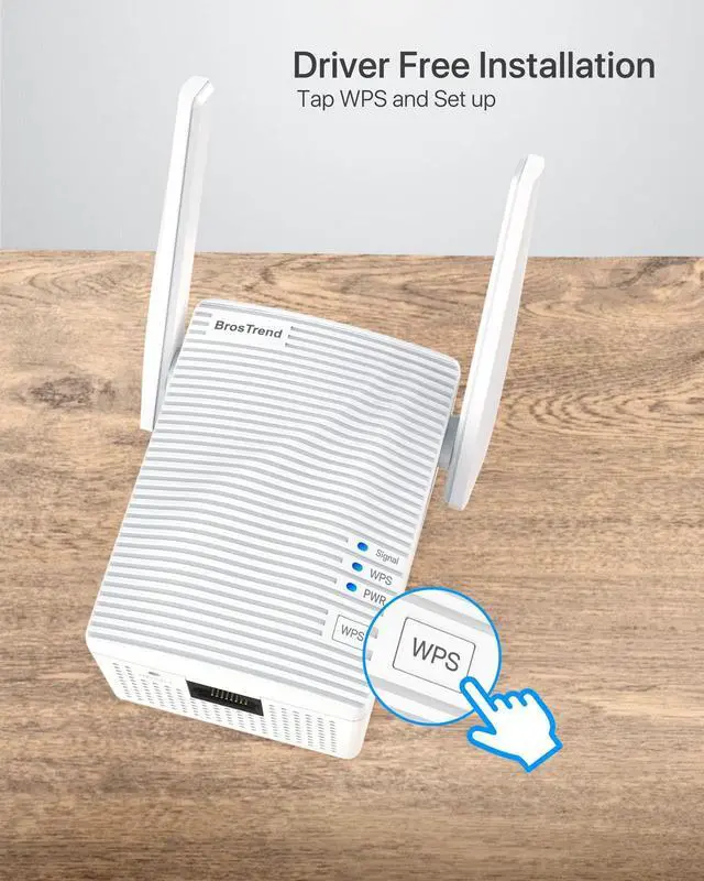 Alt view image 6 of 7 - Dual Band 1200Mbps WiFi Bridge, Convert Your Wired Device to Wireless Network, Works with Any Ethernet-Enabled Devices, WiFi to Ethernet Adapter with Standard RJ45 LAN Port, Easy Setup