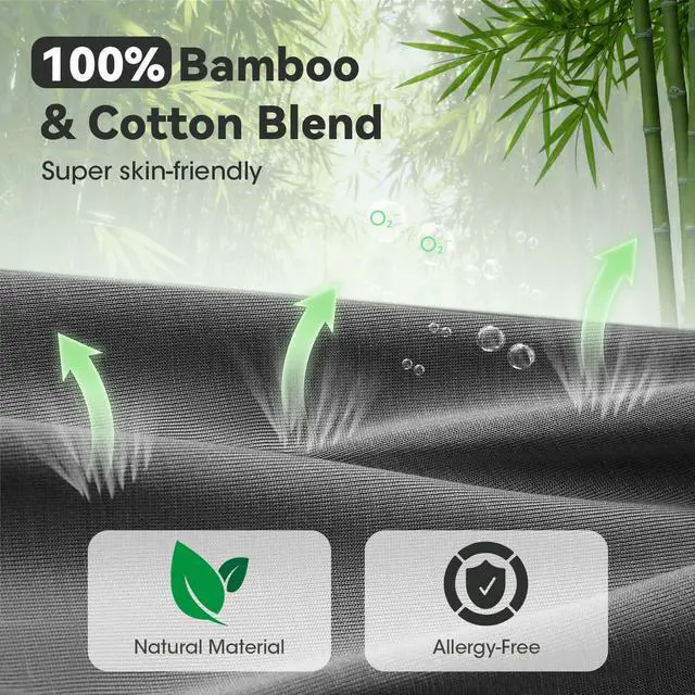 Alt view image 2 of 14 - 3D Bamboo Cotton Sleep Mask with Bluetooth 5.4 Headphone, Music Wireless Bluetooth Blackout Eye Mask for Side Sleepers, Earphones HD Speaker Microphone for Travel, Gifts for Women Men, Black