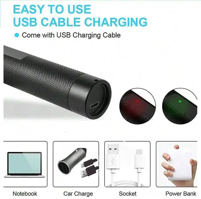 Alt view image 2 of 7 - Long Range Green Laser Pointer,USB Charging, Presentation, Interactive,Pet Toy Pointer