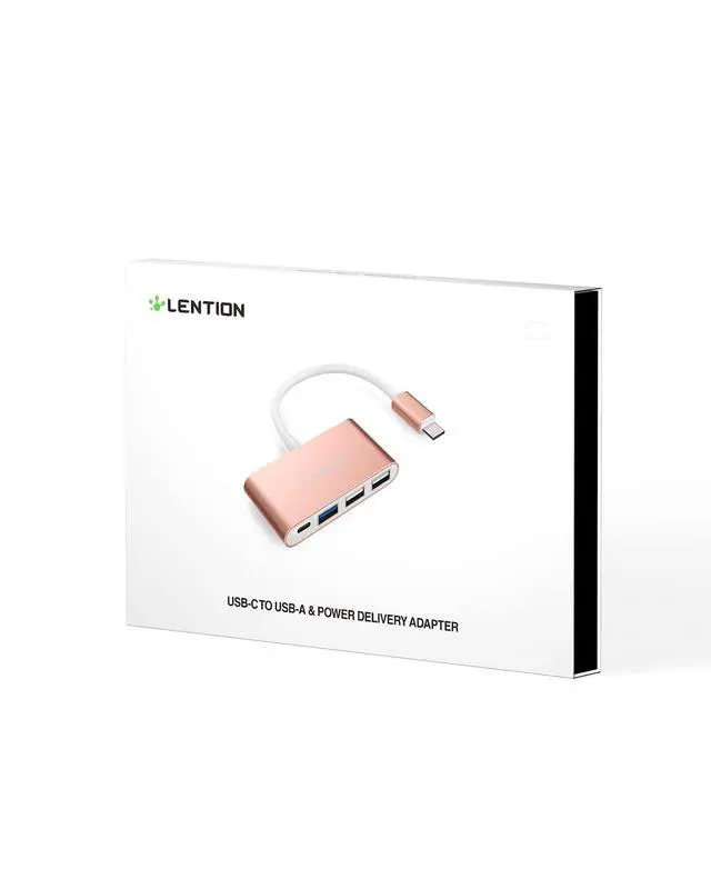 Alt view image 6 of 6 - 4-in-1 USB-C Hub with Type C, USB 3.0, USB 2.0 for 2025-2016 MacBook Pro (M1-M5), iPhone 17-15 New Mac Air/Surface, ChromeBook, More, Multiport Charging & Connecting Adapter (C13, Space Gray)