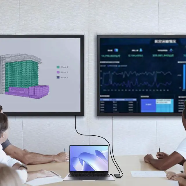 Alt view image 3 of 7 - USB to HDMI Adapter for 2 Monitors-USB3.0 to Dual hdmi for 3 Monitors-USB to HDMI with Two HD Displau Supports Mac & Windows/Dual HDMI Extender -External Video & Graphics Card Adapter