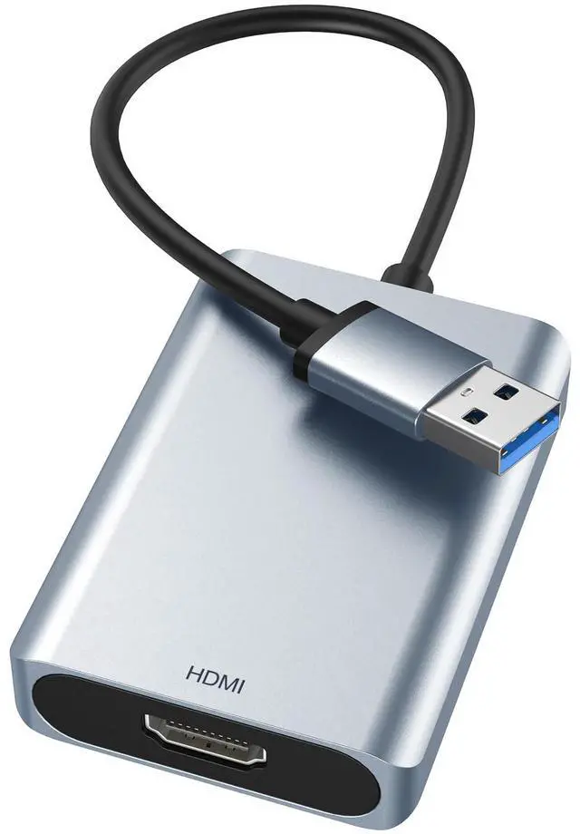 Main image of USB to HDMI Adapter, USB 3.0 to HDMI Audio for Multiple Monitors 1080P Video Converter, Compatible with Mac OS,Windows 10/8.1/8/7 Driver Installation Required