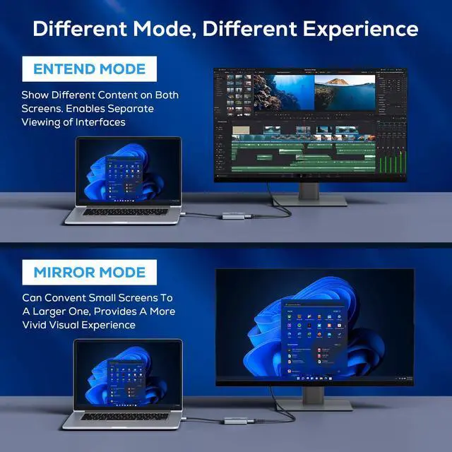 Alt view image 4 of 7 - USB to HDMI Adapter, USB 3.0 to HDMI Audio for Multiple Monitors 1080P Video Converter, Compatible with Mac OS,Windows 10/8.1/8/7 Driver Installation Required