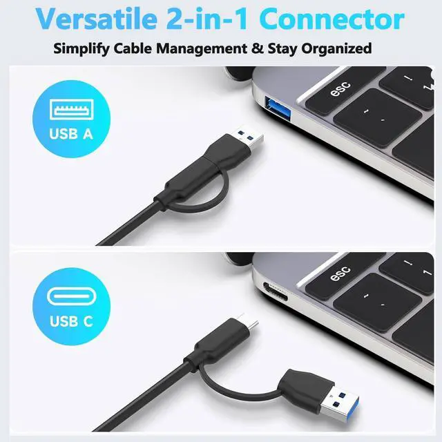 Alt view image 5 of 7 - USB to HDMI Adapter for Monitor,HDMI USB 3.0 Converter Splitter for Laptop Desktop PC TV Compatible with MacOS Windows 7/8/10/11