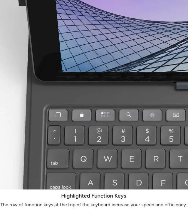 Alt view image 4 of 7 - Messenger Folio 2 - Tablet Keyboard & Case for 10.2-inch iPad, 10.5-inch iPad/Air 3