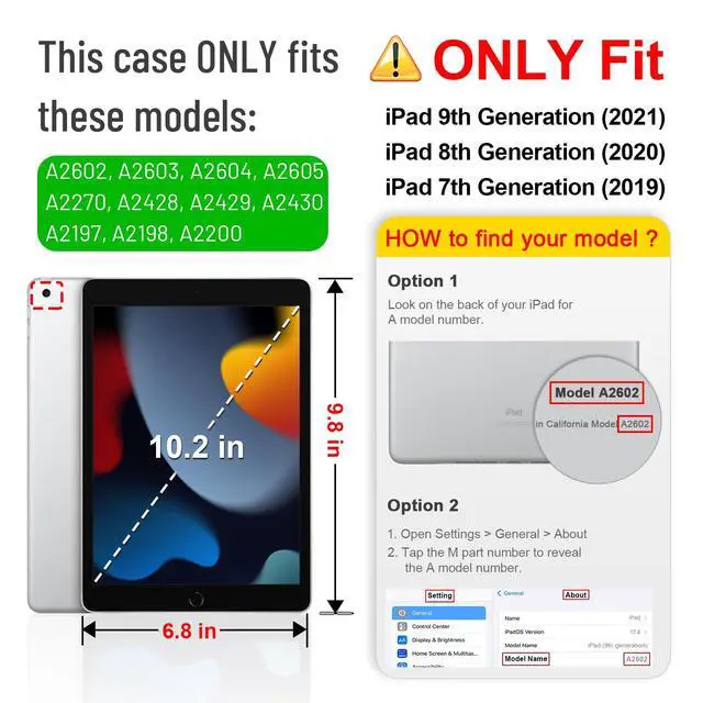 Alt view image 4 of 7 - Backlit Keyboard Case for iPad 9th / 8th / 7th Generation (2021/2020/2019) 10.2 Inch, Soft TPU Back Cover with 7 Colors Backlight Magnetically Detachable Bluetooth Keyboard, Black