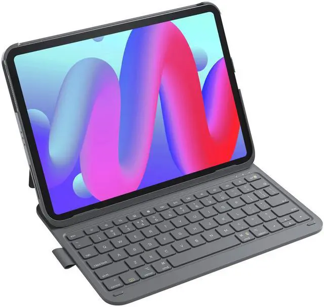 Main image of for iPad 10th/11th Gen Case with Keyboard, Ultralight Keyboard with Pen Holder for A16 2025/10th Gen(2022 10.9"), Air 11" M4/M3/M2 (2026/2025/2024), Air 5/4, Pro 11 4/3/2/1,AirTap Gray