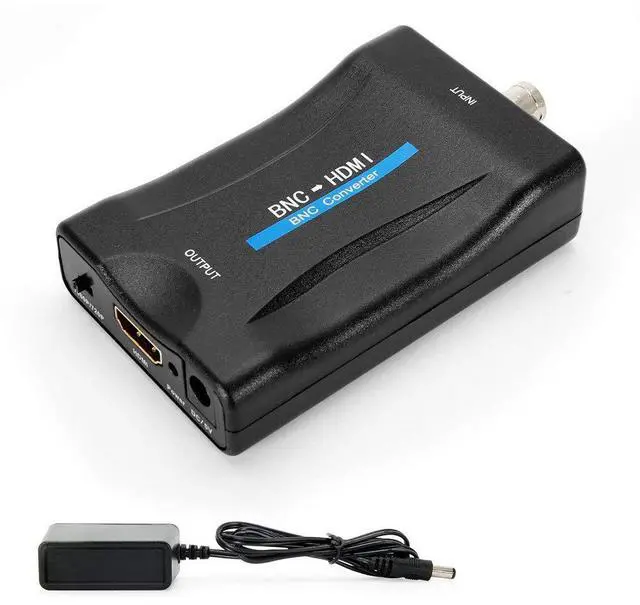 Main image of CVBS BNC to HDMI Converter, Composite BNC and Audio Input to HDMI Output Adapter with 720P/1080P Switch, Transfer Analog Video Signal from CCTV Security Camera to HD Monitor Projector Computer