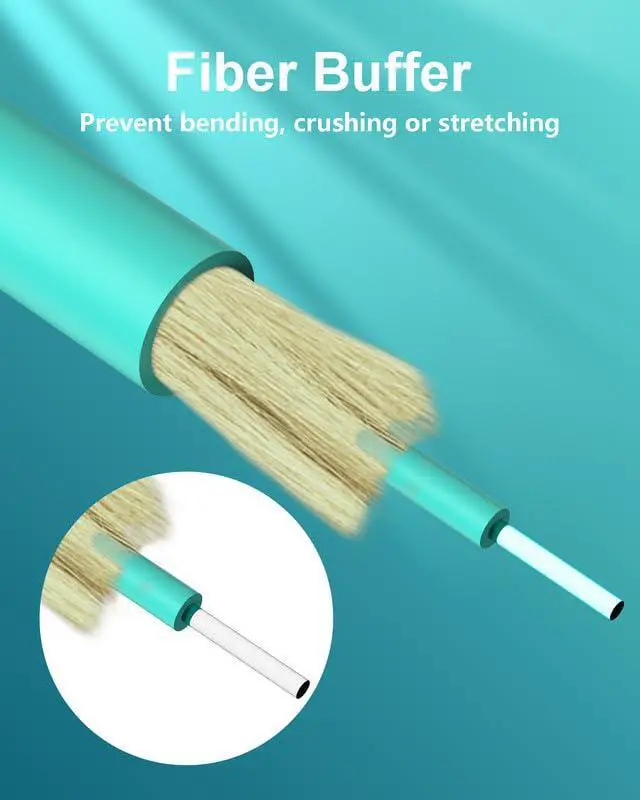 Alt view image 2 of 7 - LC to SC 5 Pack Fiber Patch Cables, Fiber Jumper Optical OM3 Duplex Multi Mode Patch Cords -2m(6.56ft) LSZH 50/125µm