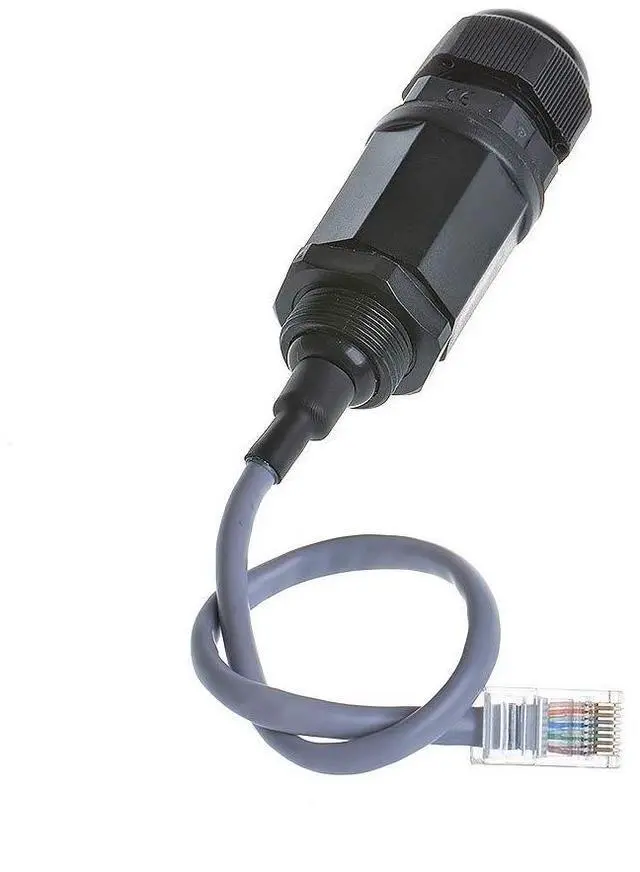 Alt view image 6 of 14 - 5PCS M20 RJ45 Waterproof Cat5 8P8C Connector IP67 Ethernet LAN Cable Connector Double Head with Cat5 Network Cable Outdoor LAN Coupler Adapter Male to Female