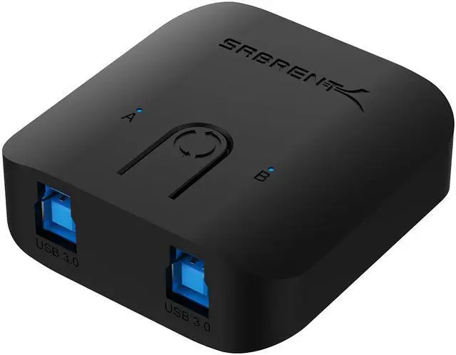 Alt view image 2 of 7 - USB 3.0 Sharing Switch for Multiple Computers and Peripherals LED Device Indicators (USB-SW30) Black