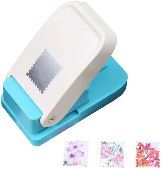 Main image of 1X0.8inch Rectangular Postage Stamp Puncher, Rectangle Lever Action Stamp Punch for Paper Crafting Scrapbooking, DIY Card Making Arts Crafts Supplies