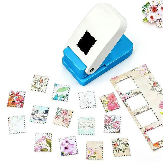 Alt view image 7 of 7 - Rectangular Postage Stamp Punch Cutter, 1 x 0.8 Inch Stamp Puncher for Scrapbook Pages, Greeting Card Making and DIY Craft Projects