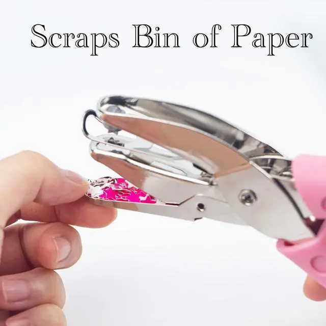 Alt view image 4 of 7 - Heart Shape Hole Handhold Single Paper Punch for Paper and Crafts, 1/4 inch Puncher with Pink Soft Thick Silicone Cover